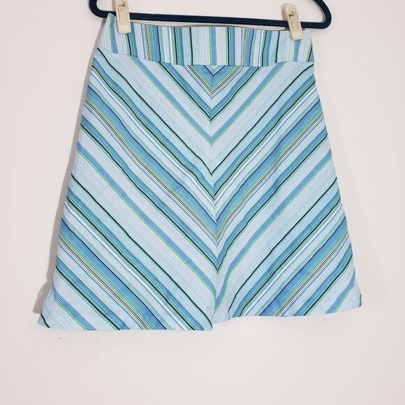 Vintage 90s Womens RAG A Line Skirt Size 5 Chevorn Preppy Summer Euro Picnic - Picture 1 of 7